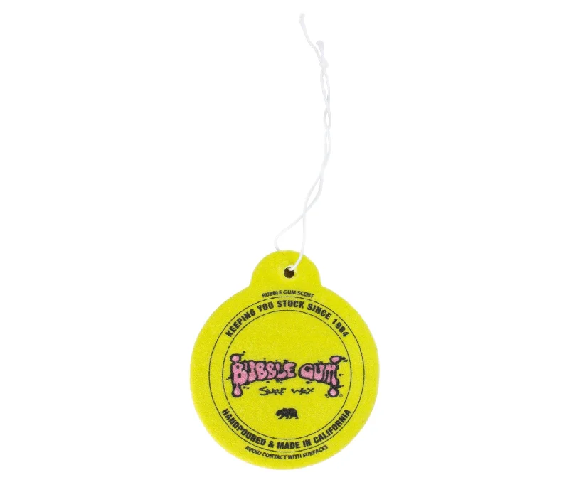 Bubble Gum Surf Wax Air Freshener -Yellow