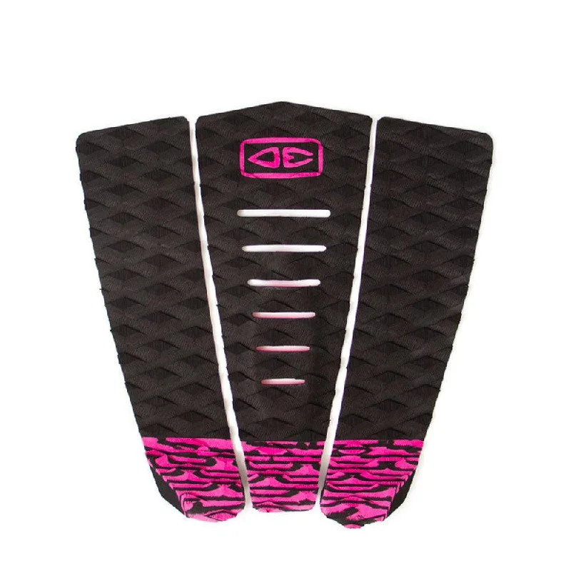 surf pads with extra padding for comfort-Ocean & Earth Simple Jack 3 Piece Tail Traction Pad Pink