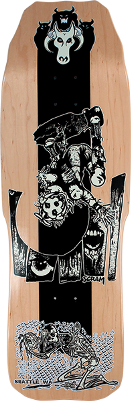 surfboards for better carving control-Scram Tex V. Skate Deck 10.5