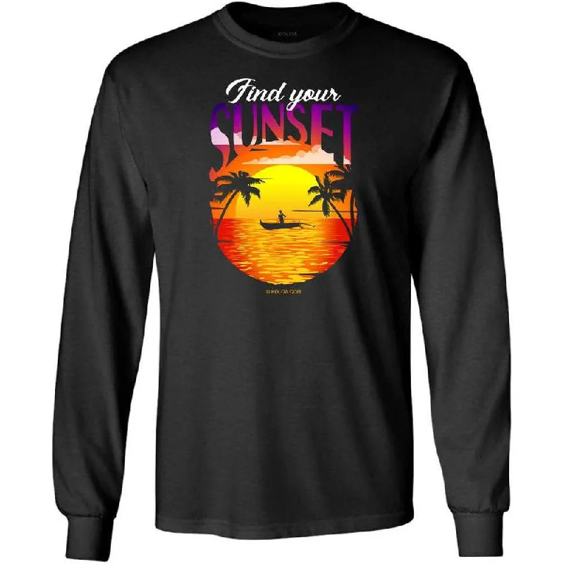 Koloa Surf Co. Find Your Sunset Outrigger Heavyweight Long Sleeve T-Shirt