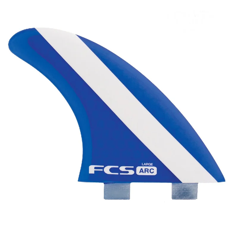 footstraps for improved foot placement-FCS ARC TRI FINS