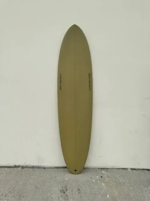 LOVE MACHINE | 7'2" FM | OLIVE SEMI-OPAQUE/CLEAR SURFBOARD