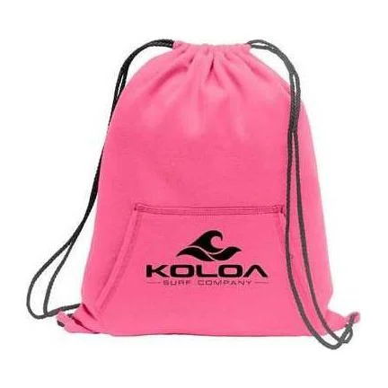 Koloa Surf Co. Wave Logo Cinch Pack with Sweatshirt Pockets