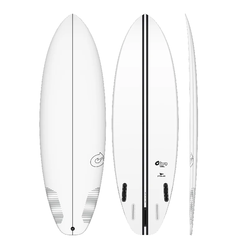 surfboards with extra hold in big waves-6'4 TORQ TEC PG-R 22 1/2” x 2 7/8” 45.5L FUTURES (WHITE)