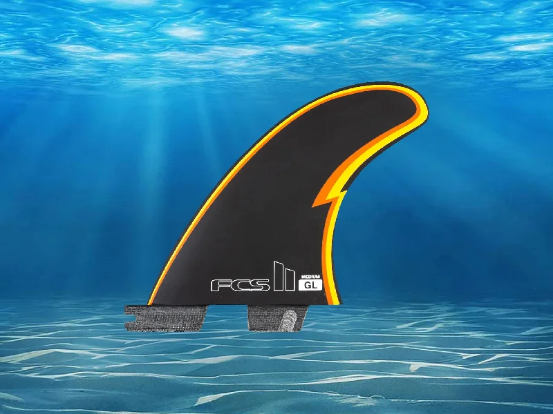 surfboard footstraps for smooth and controlled rides-FCS II Gerry Lopez Tri Fins