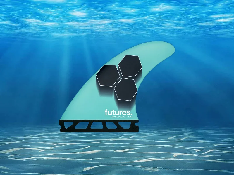 footstraps for smooth and powerful surf maneuvers-Futures AM Honeycomb Thruster