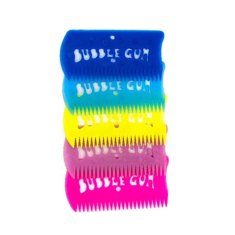 Bubble Gum Surf Wax -Wax Comb