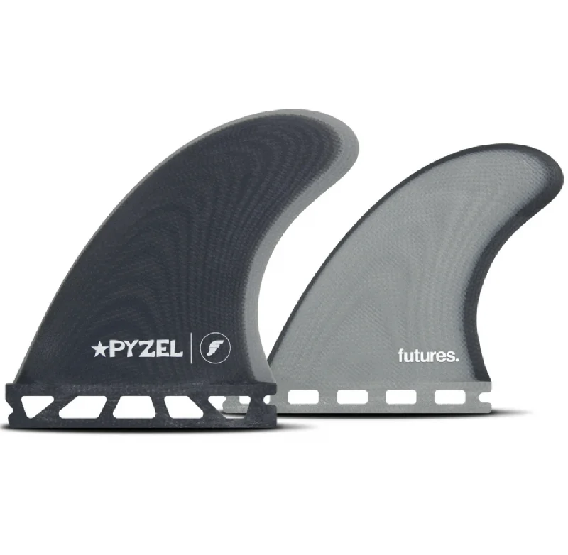 footstraps for reliable wave performance-Futures Padillac Fiberglass Quad Fins - Blue/Grey