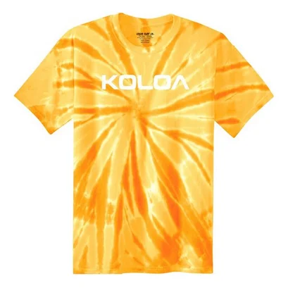 Gold Tie-Dye / White logo