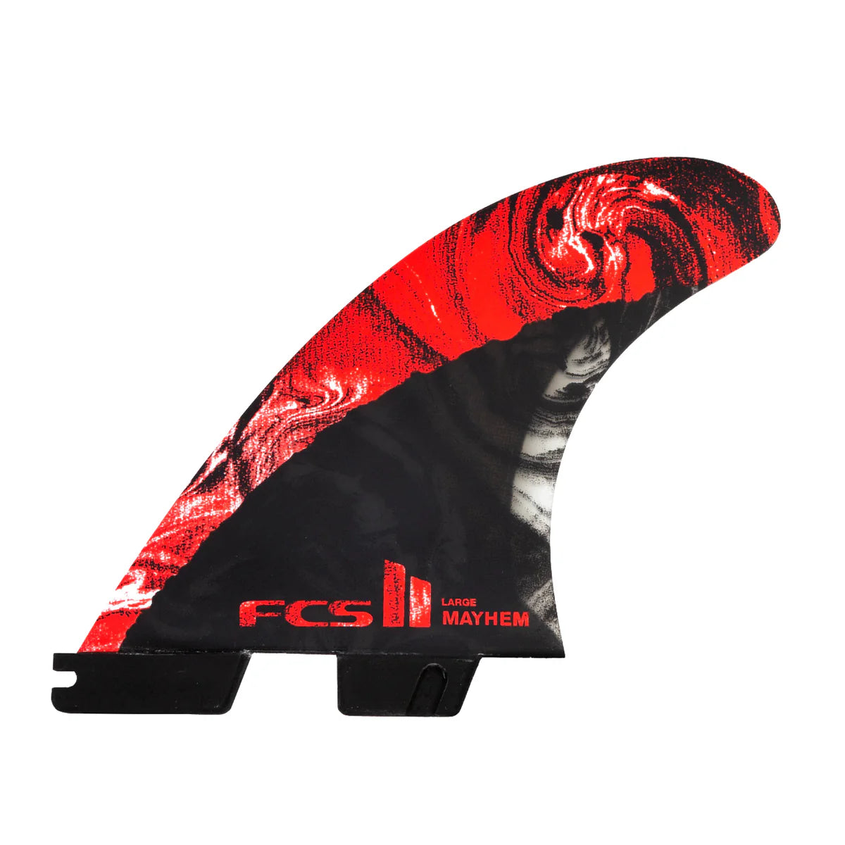 surfboards with adjustable fin setups-FCS II MB PC Carbon Large RED