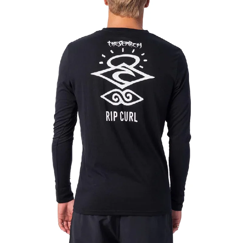 RIP CURL MENS SEARCH LOGO L/SL UV TEE