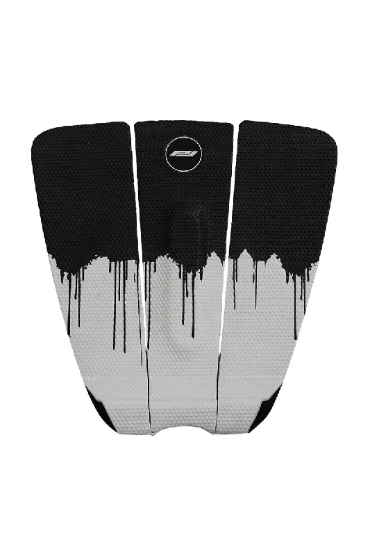 surf pads with enhanced durability for long use-ProLite The Drip Surf Traction Pad - Black / White