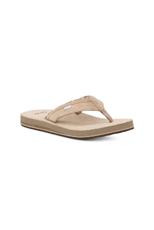 Sanuk Ziggy ST Suede Sandal - Tan