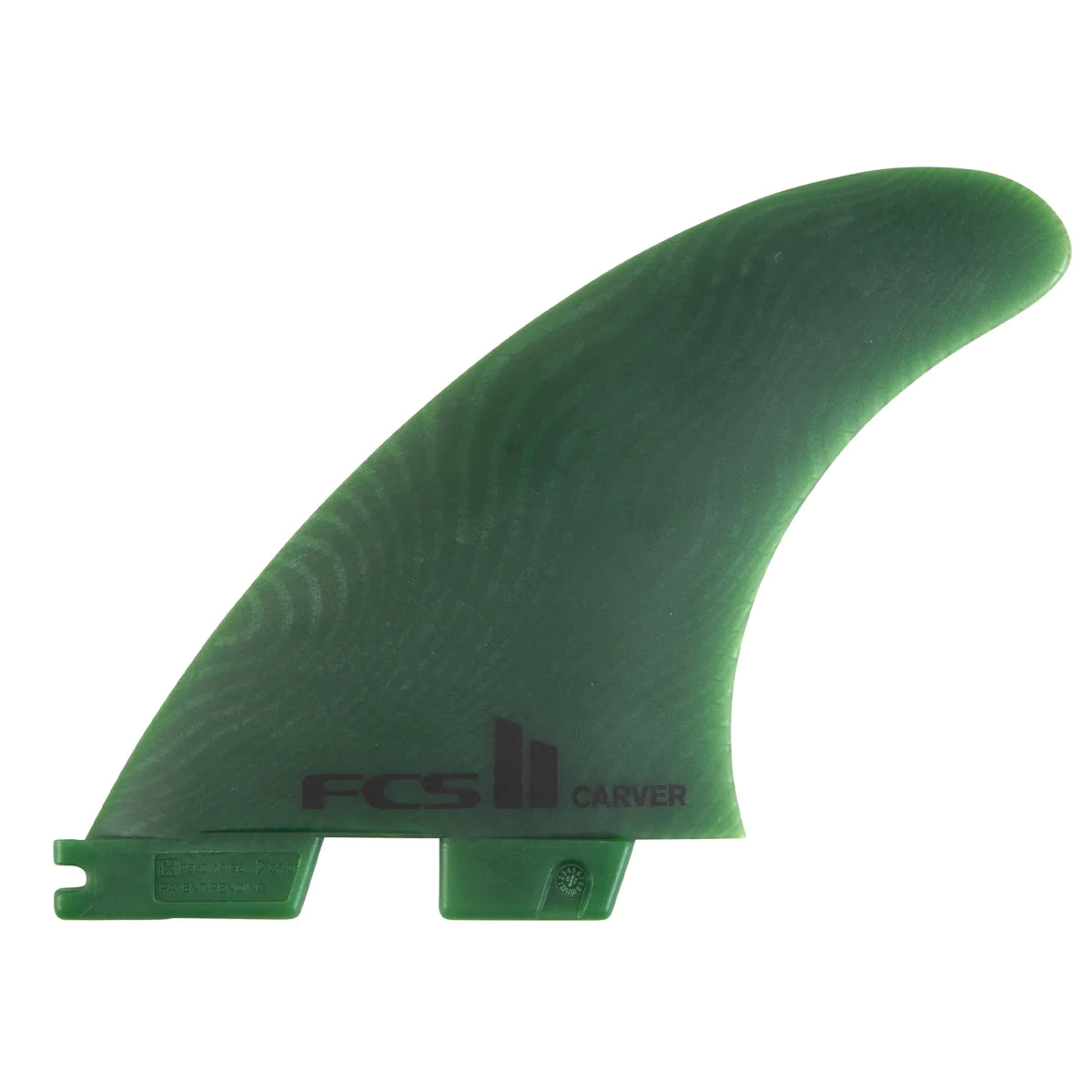 surfboard footstraps for fast and responsive surfing-FCS II CARVER NEO GLASS ECO TRI-3 FINS - 3 Fin Set