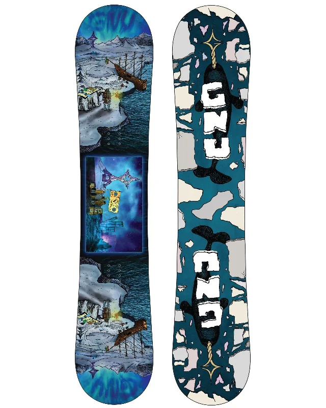 footstraps for increased performance in deep water-Men's Finest Snowboard