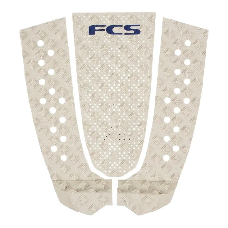 surf pads for all-weather use-FCS T-3 Eco 3 Piece Surfboard Tail Pad - Warm Grey