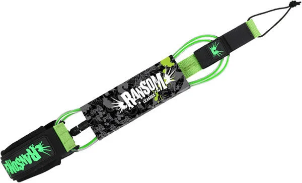 Surfboard Leash Ransom Comp 5'6 Clear/Green