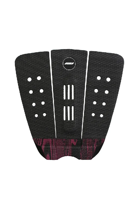 high-quality surfboard pads for durability-ProLite Timmy Reyes Pro Surf Traction Pad - Black & Maroon Stripe