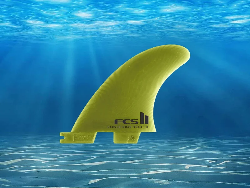 high-quality surfboard footstraps for durability-FCS II Carver Neo Glass Eco Quad Rear Fins