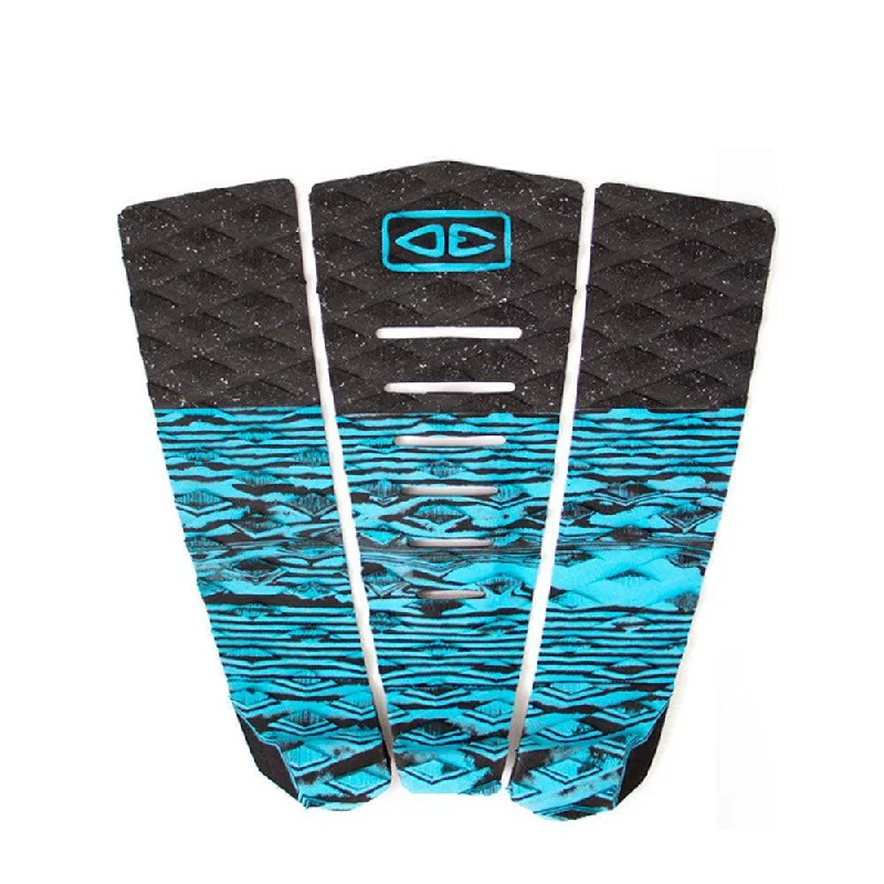 surf pads with great cushioning for comfort-Ocean & Earth Blazed Three Piece Tail Pad Blue