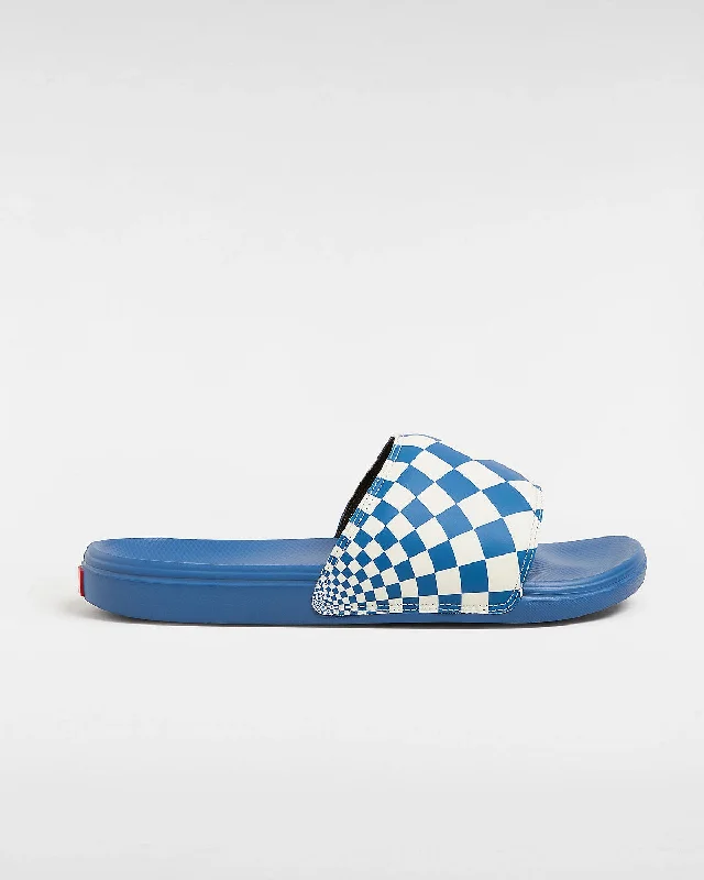 surfboards with maximum stability-Vans MTE La Costa Slide-On Radial Blue Checkerboard