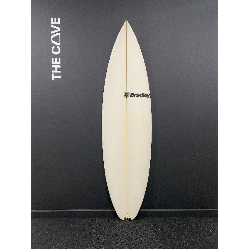 surfboard footstraps for better wave tracking-Devil 5'11" x 18 5/8" X  2 3/8" - 26.70L, 5x  FCS 1 Fin Boxes, PU [Semi New] - ID:896818