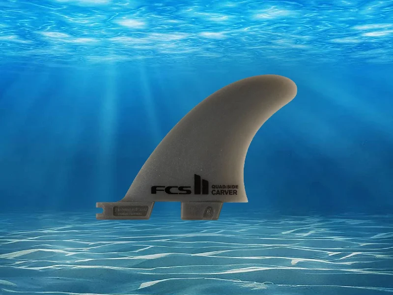 footstraps for smoother surfing experience-FCS II Carver Neo Glass Quad Rear Fins