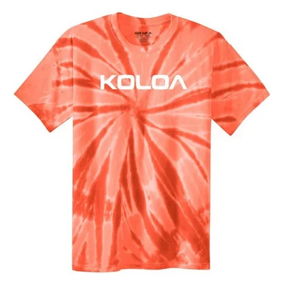 Orange Tie-Dye / White logo