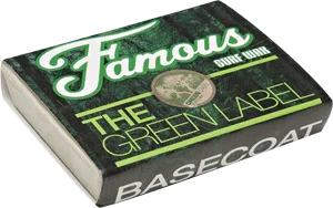 Famous Green Label Basecoat Single Bar Wax Organic