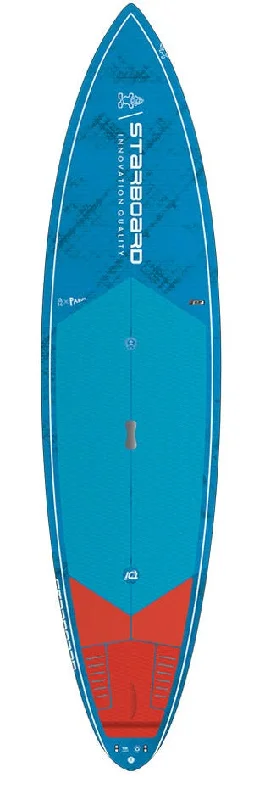 surfboards with maximum stability-2024 STARBOARD PRO 9’6″ x 27″ GUN BLUE CARBON SUP BOARD