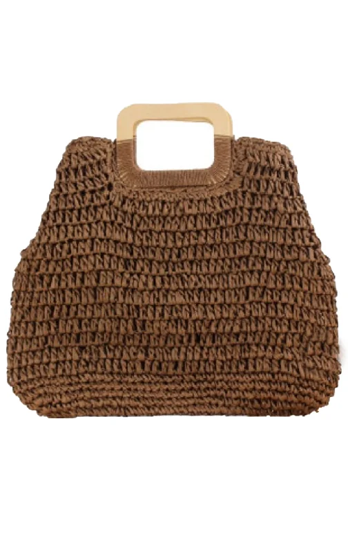 Boho Straw Beach Bag