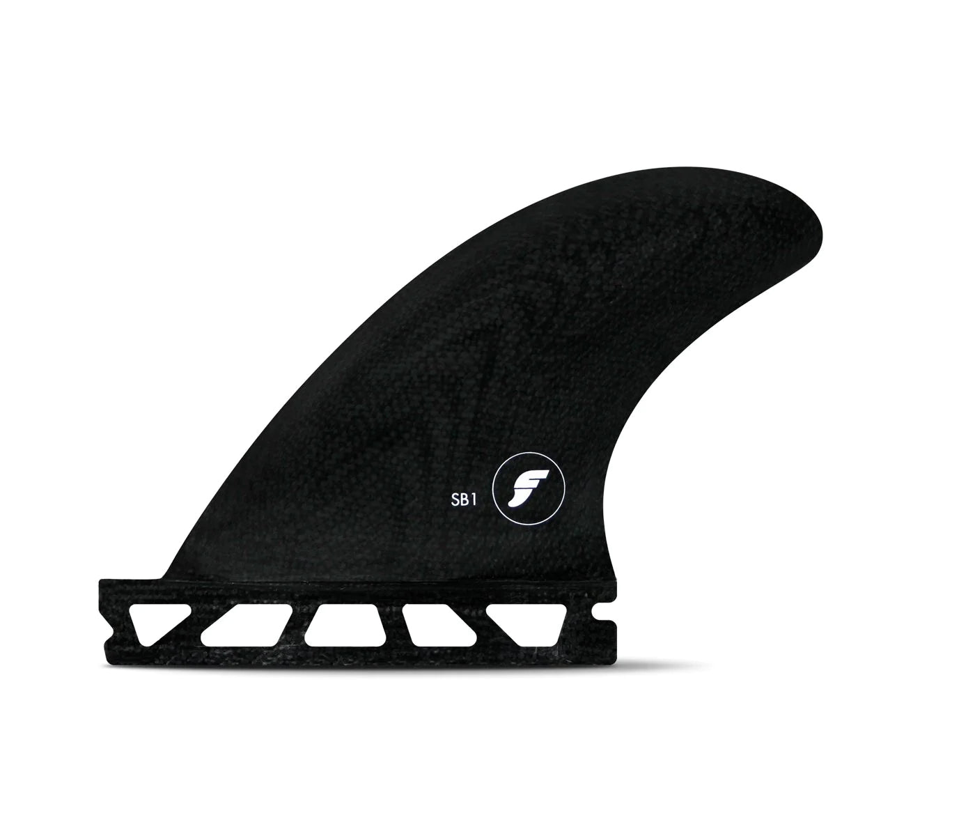 footstraps for smooth and powerful surf maneuvers-Futures Side Bites black fiberglass SB1