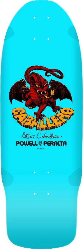 surfboards for deep-water waves-Powell BB Caballero Reissue Deck - Light Blue