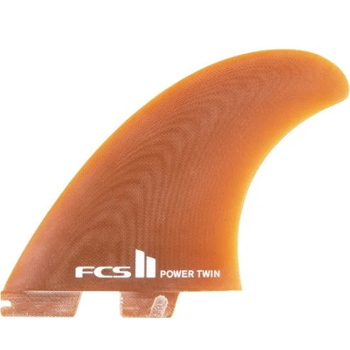 surfboard footstraps for smooth transitions-FCS II Power Twin Fins