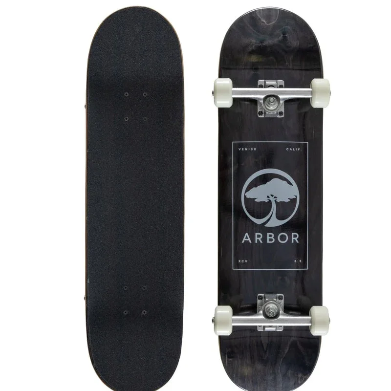 best surfboards for beginners-Arbor Street Complete 8.5 Logo Black