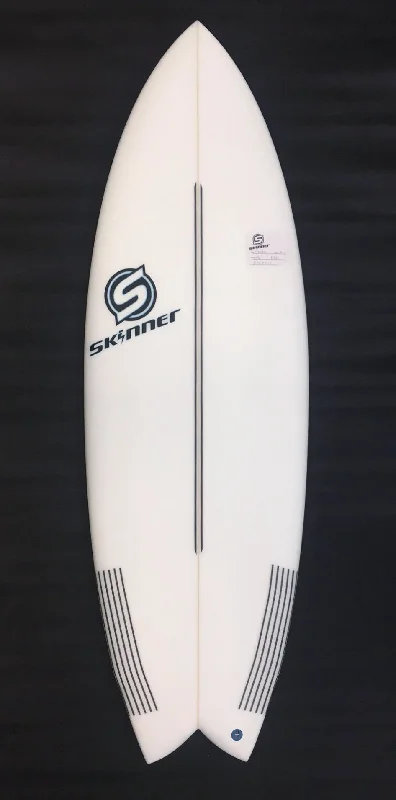 footstraps for enhanced grip and comfort-SOLD Skinner 5'6 x 20.8" x 2 1/2" 30.2 Liters Twin Fin + Swallow Tail EPS Epoxy Surfboard