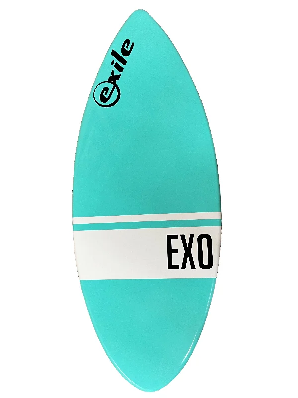 surfboards with tri-fin setup for stability-Exile Large 52" EX0 E-Glass (Teal)