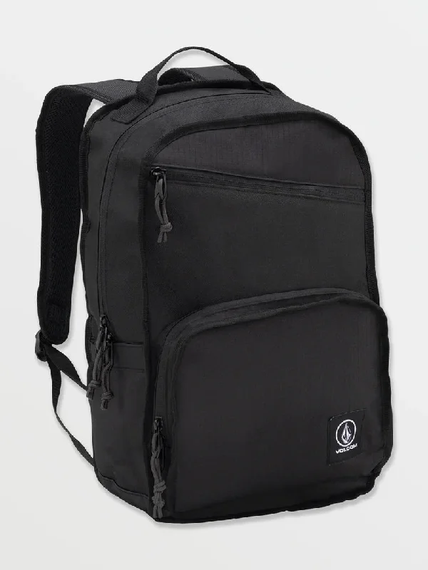 surfboards for deep bottom turns-Volcom Hardbound Backpack Black