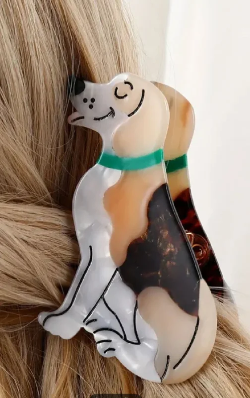 Hand-Painted Canine Couture Hair Clips