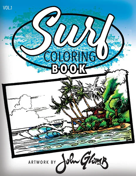 John Glomb Surf Coloring Book