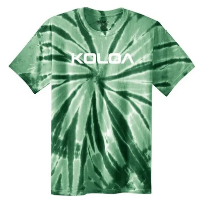 Forest Green Tie-Dye / White logo