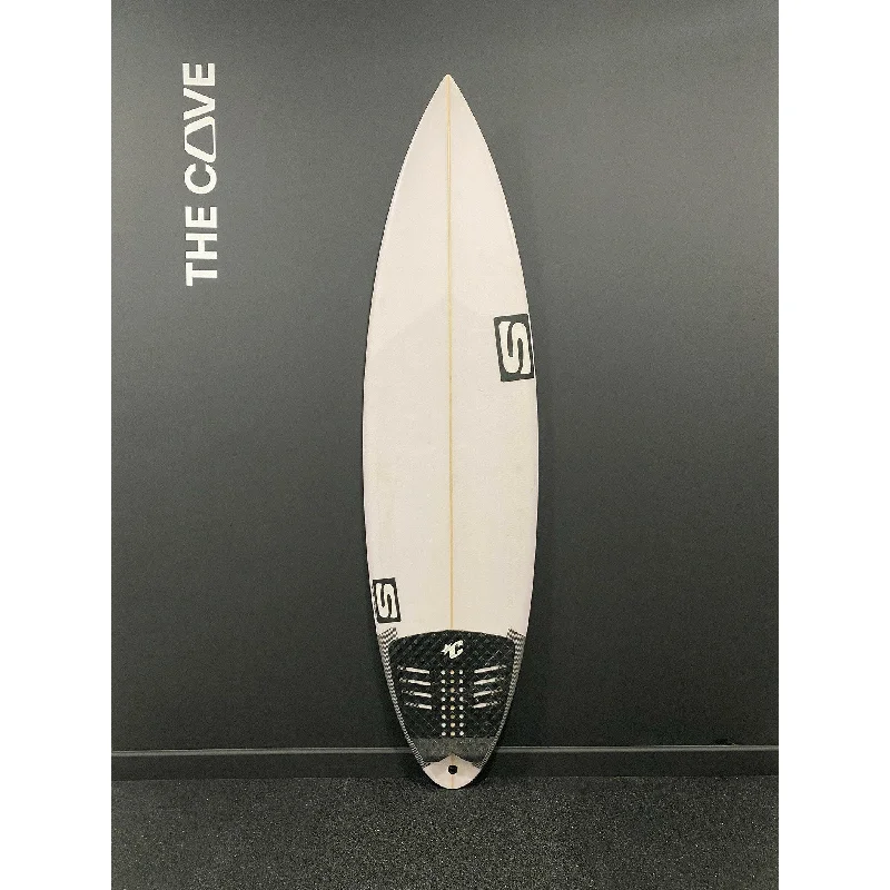 surfboard footstraps with adjustable tension-Allay 5'11" x 18 5/16" X  2 1/4", 5x  FCS 2 Fin Boxes, PU [Semi New] - ID:896814