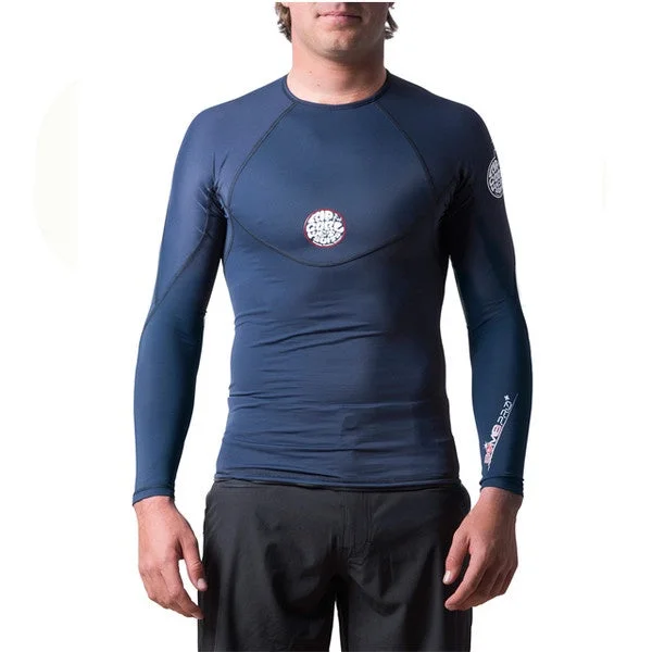 RIP CURL BOMB L/S UV TEE UPF 50+ Navy