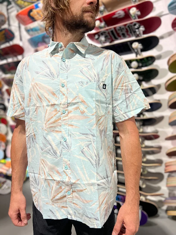 surfboards for smooth bottom turns-WBZ Longitude Button Down - Light Blue