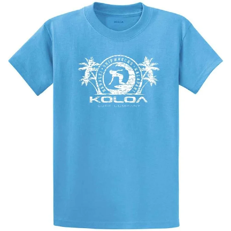 Koloa Surf Co. Surfer Girl Logo Mens Heavy Cotton T-Shirts in Regular, Big & Tall