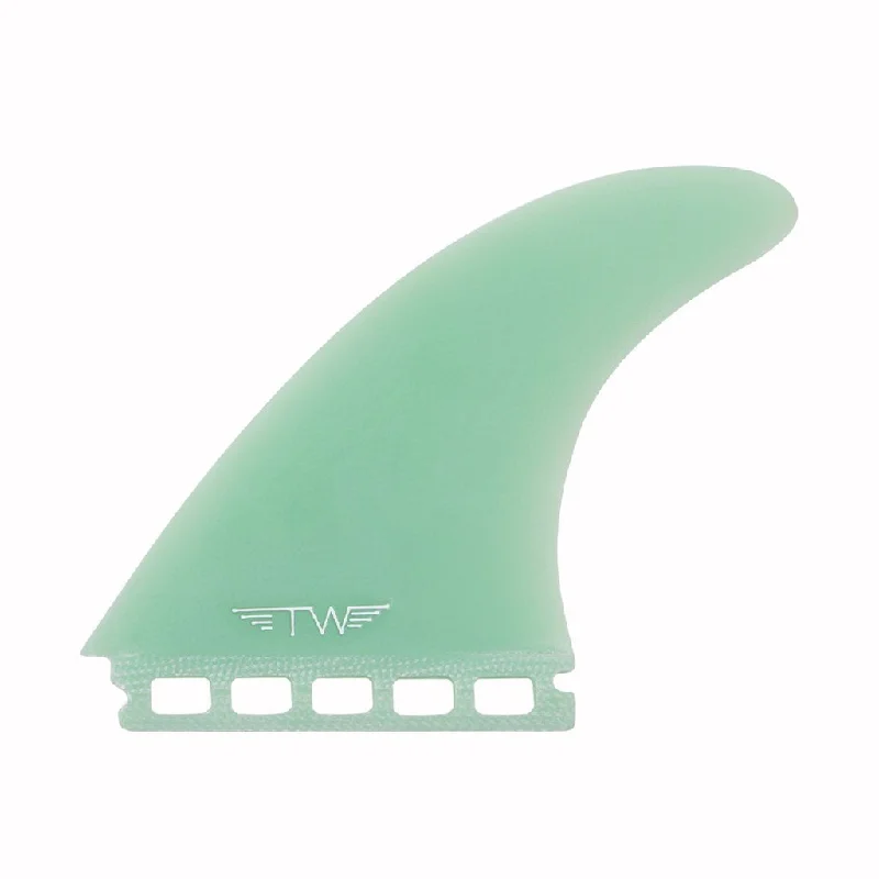 surfboard footstraps for stronger grip on waves-TYLER WARREN 5 FIN GLASS TEAL