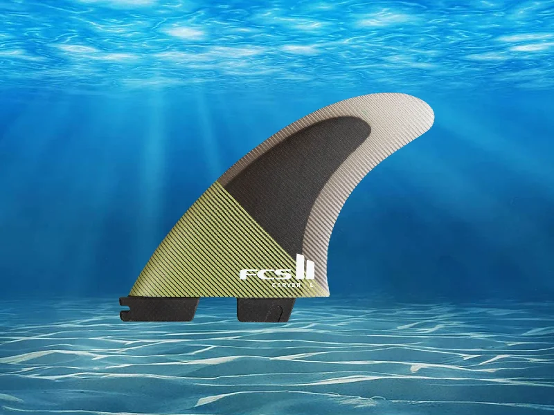 footstraps for aggressive wave surfing-FCS II Carver PC Tri Fins