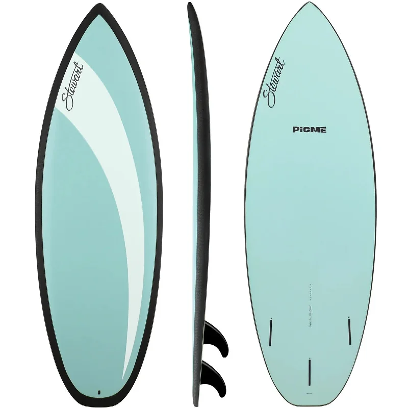 surfboards for better rail-to-rail transitions-Stewart 5'9 Hydrocush Pigme (blue)