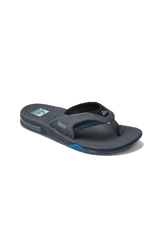 Reef Fanning Sandals - Gunmetal / Ocean