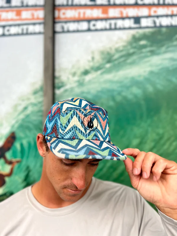 surfboards with improved tracking-WBZ Zigzag Jacquard Camp Hat